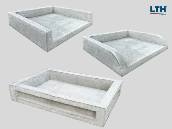 LTH PRECAST CONCRETE DUSTBIN TRAY